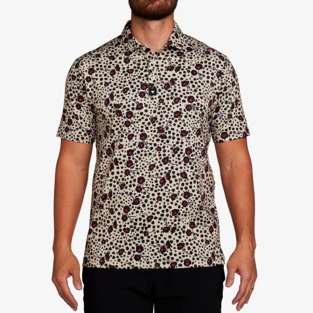 Bad Birdie Cherry Bomb Short Sleeve Polo Shirt